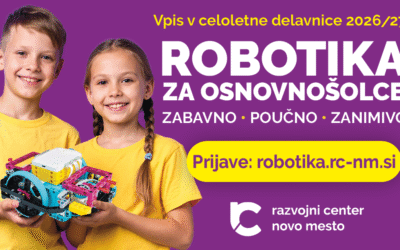 Kmalu odpiramo prijave na celoletne delavnice robotike 2026/27